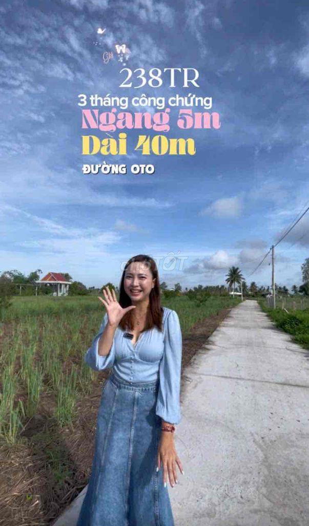 ✨SÁT CHỢ PHÚ THẠNH & PHÀ TÂN LONG - DÀI 40m 🎉 Giá chỉ : 238TR