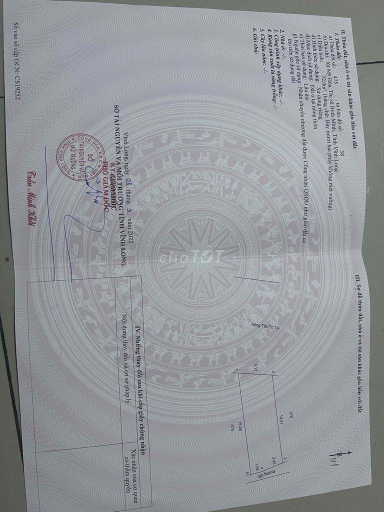 cần bán đất thổ cư