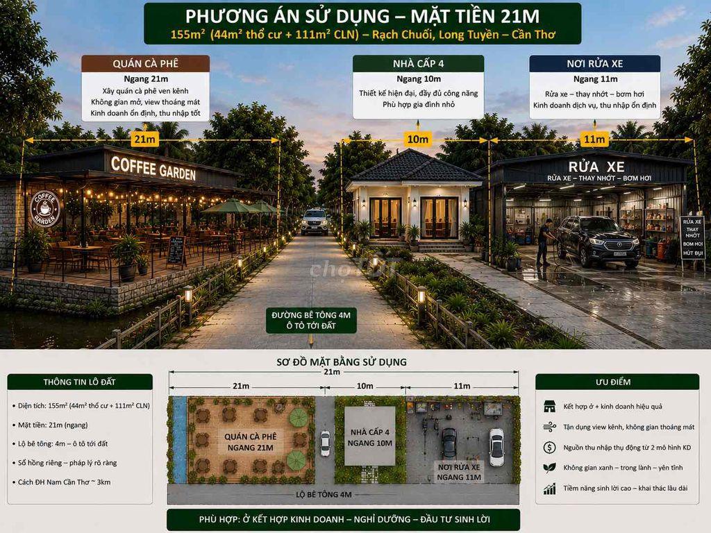 Bán mặt tiền Đất Gần Đại Học Nam Cần Thơ và FPT 3km