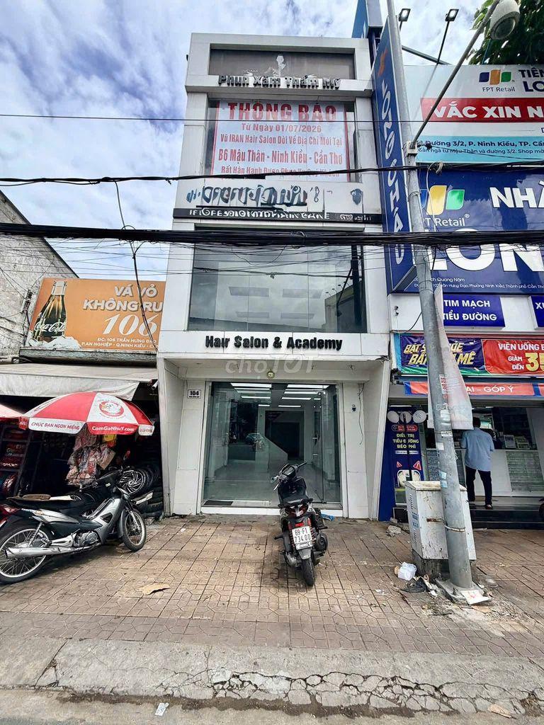 CHO THUÊ NHÀ MẶT TIỀN NGAY NGÃ 3 LÝ TỰ TRỌNG CẦN THƠ GIÁ 35 TRIỆU