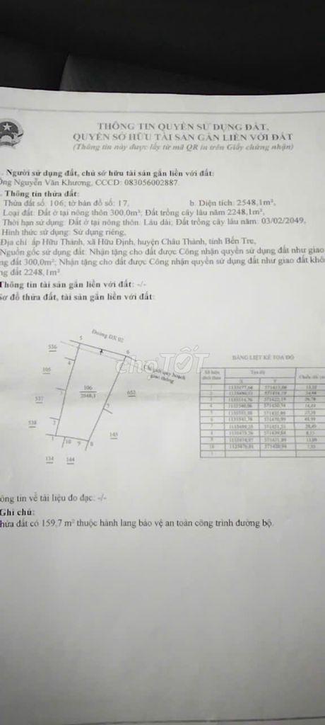 bán gấp đất nền đẹp có thổ cư 100m2
