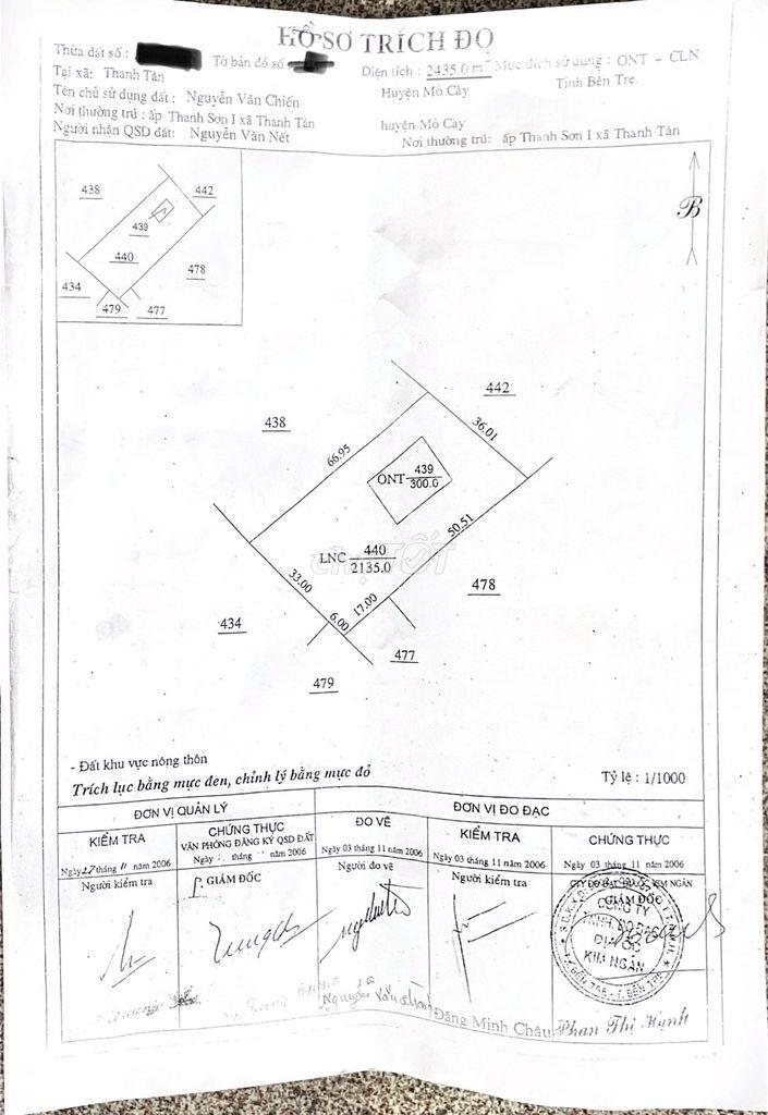 Đất chính chủ cần bán 3067m2 có 600m2 thổ cư