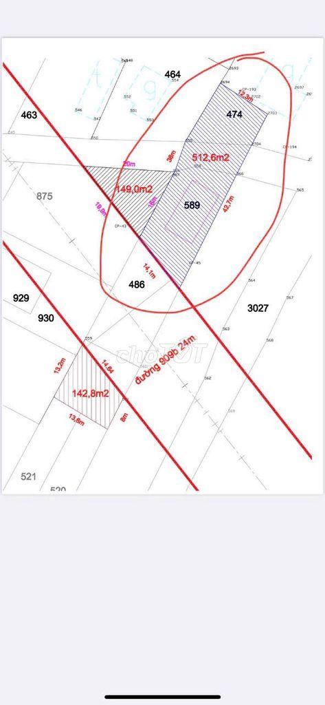 Mặt tiền đường 909B đối diện công an tỉnh Vĩnh Long Mới