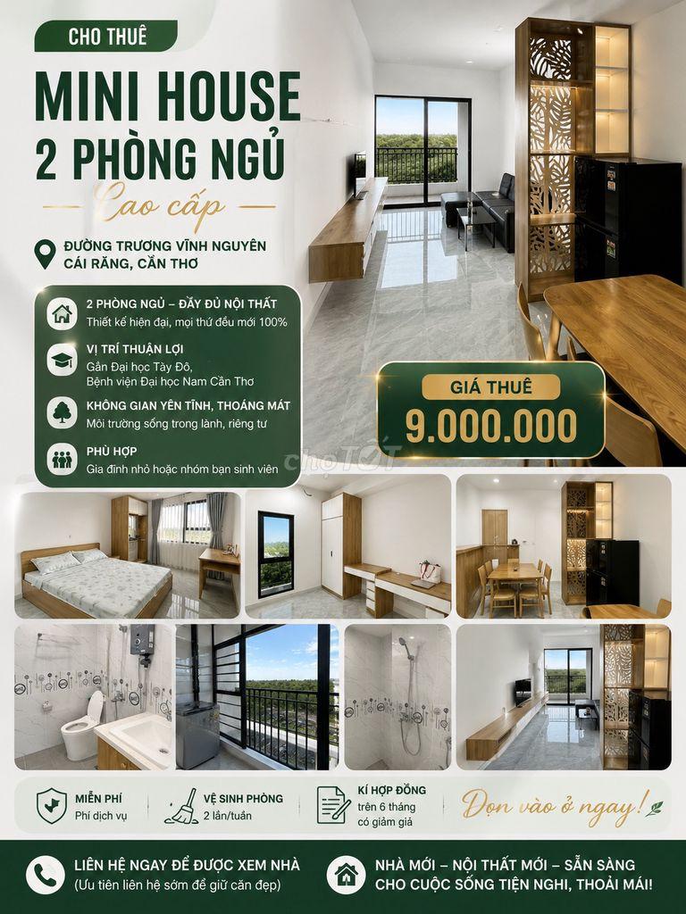 CHO THUÊ MINIHOUSE CAO CẤP Ở CÁI RĂNG, CẦN THƠ
