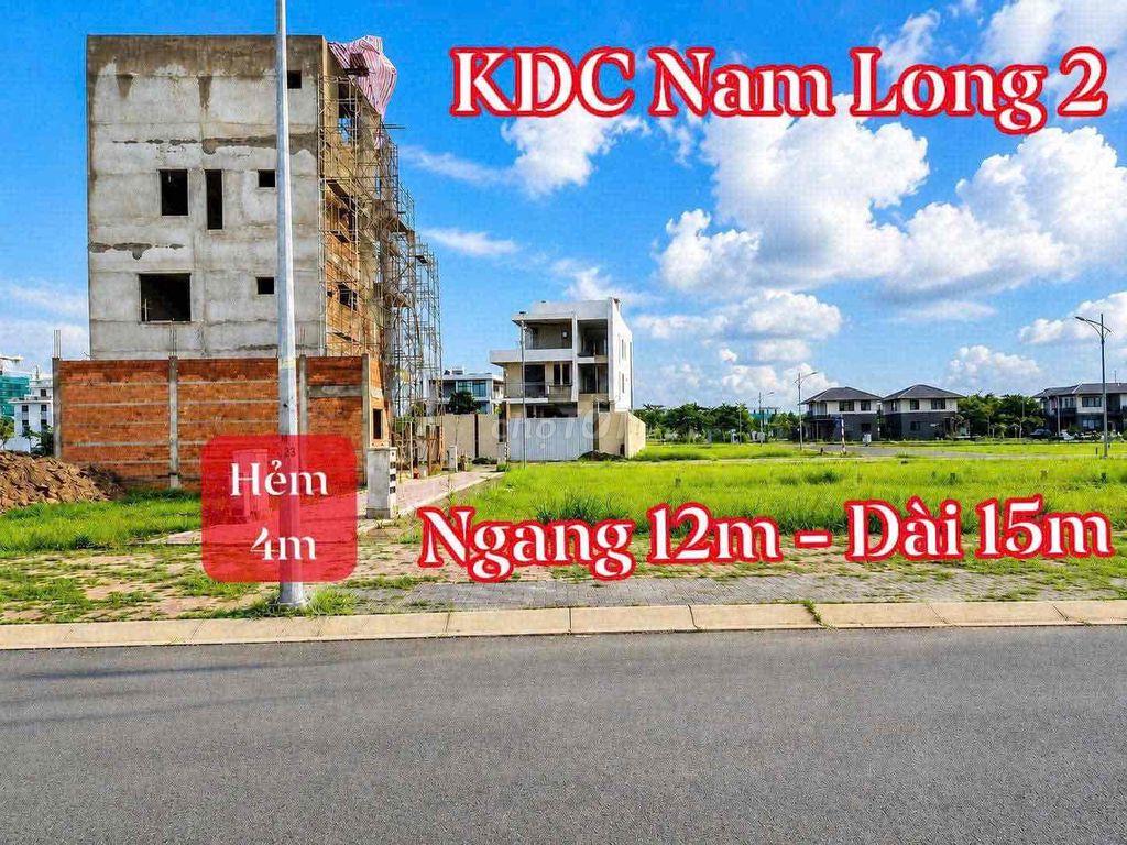 Bán cặp nền đường D6 khu Nam Long 2 ( Nam Long Central Lake) dt 12x15-